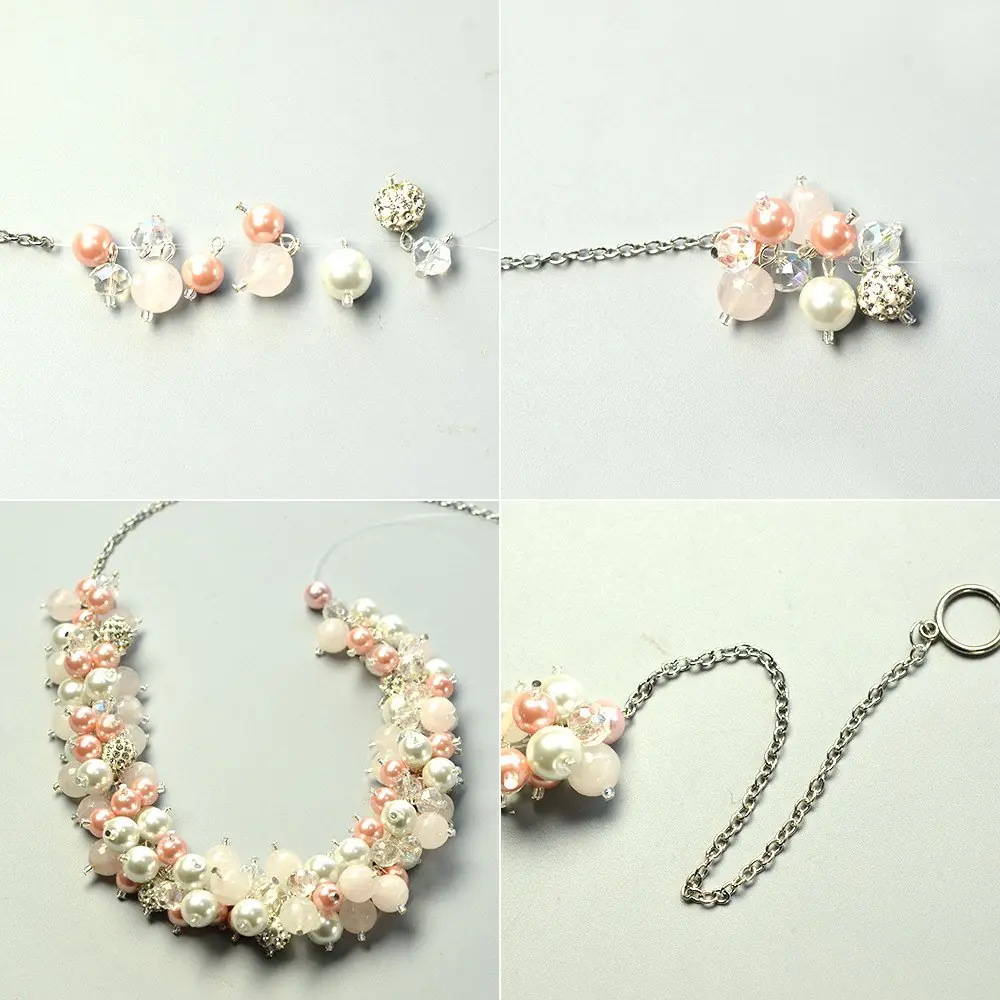 DIY elegante collar para la boda