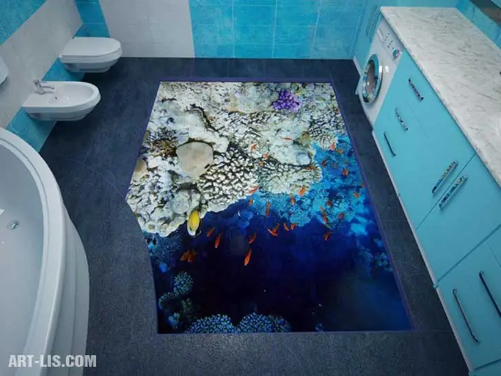 Los pisos de baño en 3D más asombrosos del mundo Los pisos de baño en 3D más asombrosos del mundo
