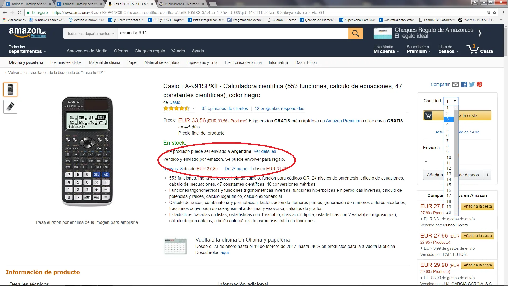 Compre por amazon y me llego en 10 dias Compre por amazon y me llego en 10 dias