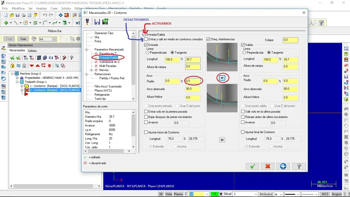 Maquinado 2D sencillo en mastercamx5