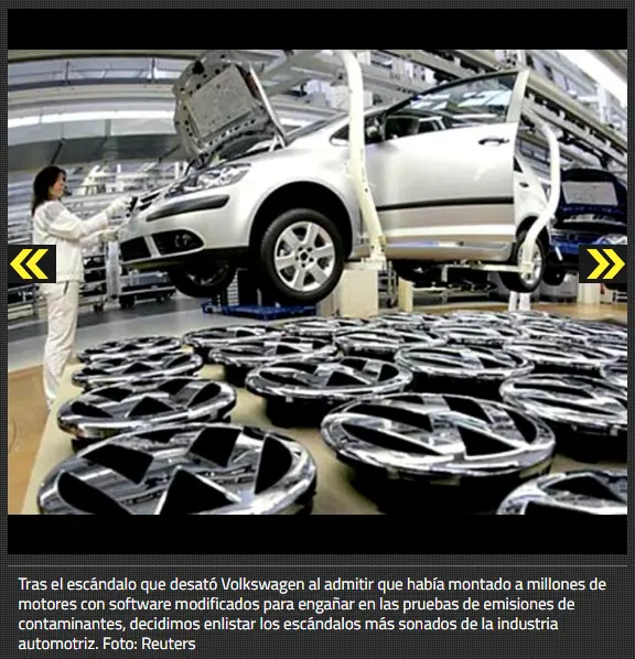 9 Escándalos que marcaron la historia automotriz