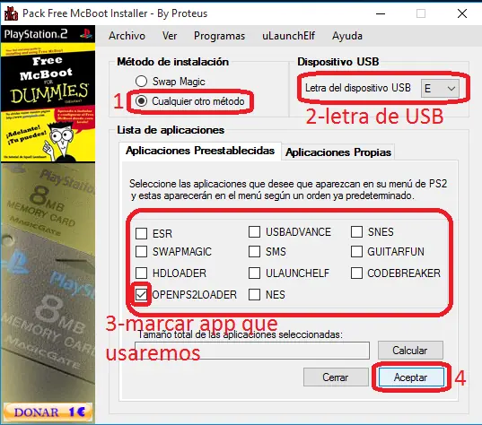 jugar desde usb