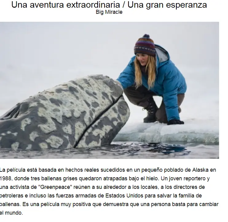 ¿Te gustan las peliculas y los animales? Pasa y anota!