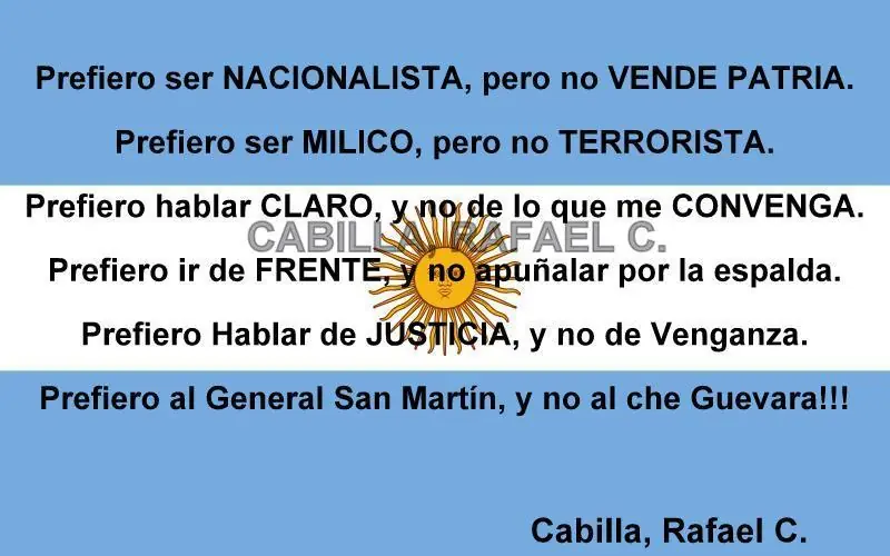 Frases nacionalistas de proceres argentinos