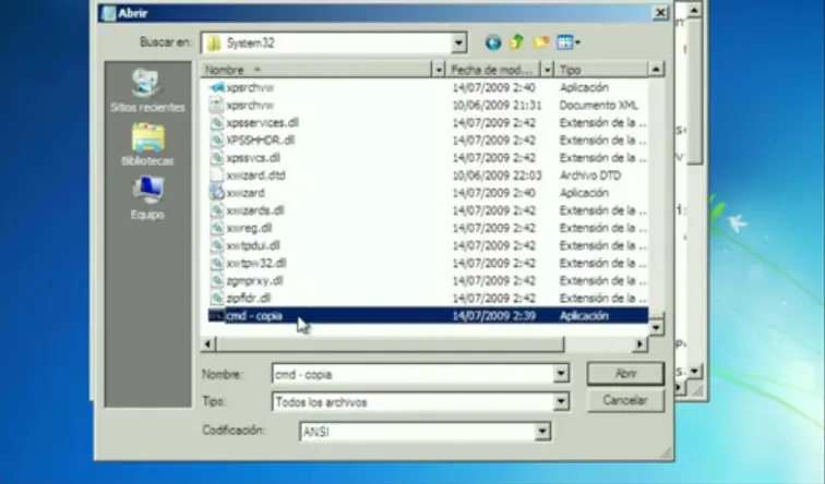 olvide contrasena windows 7