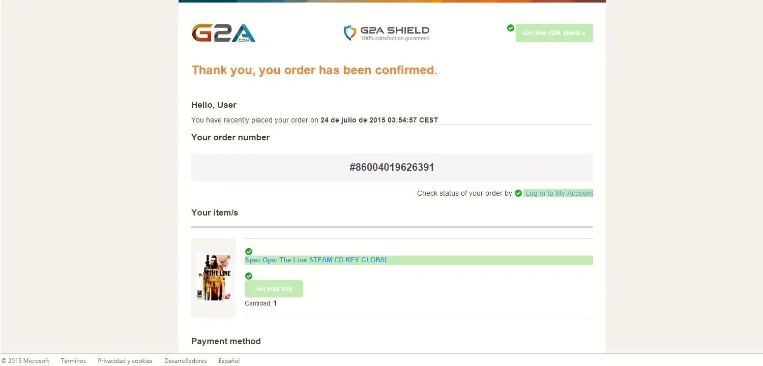 Compre en G2a, te cuento mi experiencia