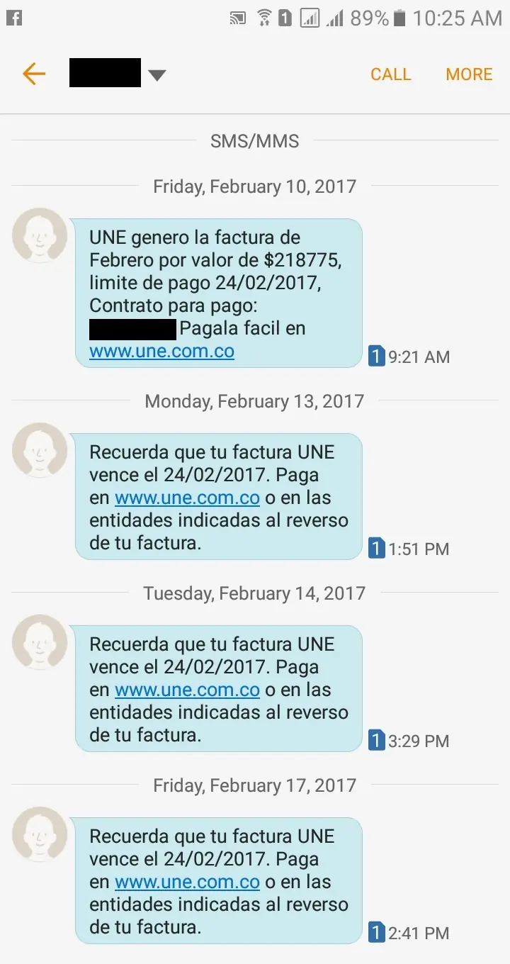 une factura une factura