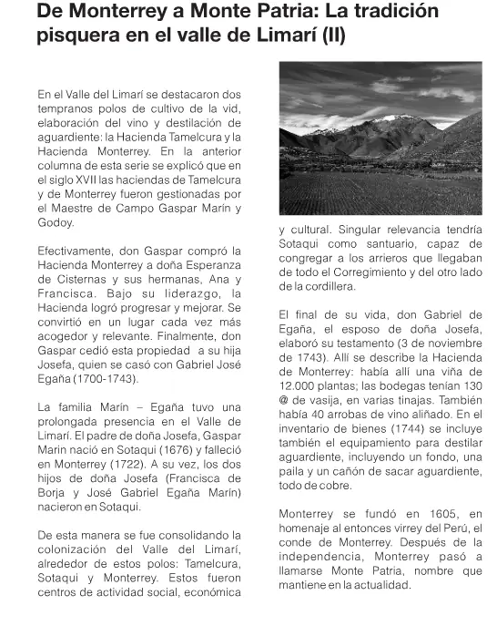 Historia del Pisco Chileno Historia del Pisco Chileno