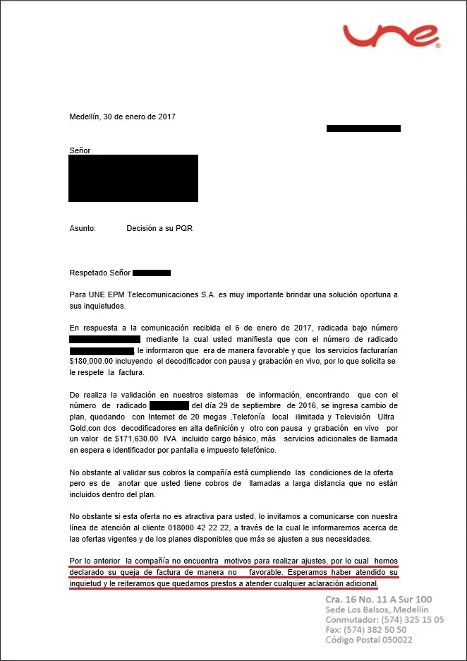 UNE EPM Telecomunicaciones S.A. (Colombia) y sus estafas UNE EPM Telecomunicaciones S.A. (Colombia) y sus estafas