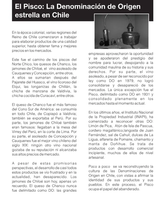 Pisco chileno Pisco chileno