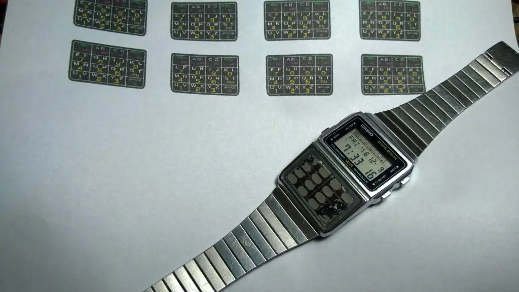 Teclado policarbonato reloj