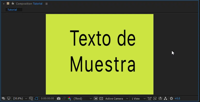 Tutorial | Transición de texto simple en After Effects Tutorial | Transición de texto simple en After Effects