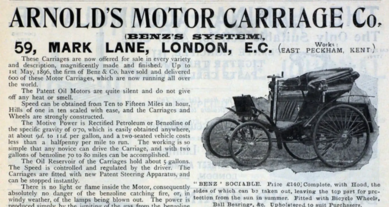 Primera multa por exceso de velocidad... en 1896