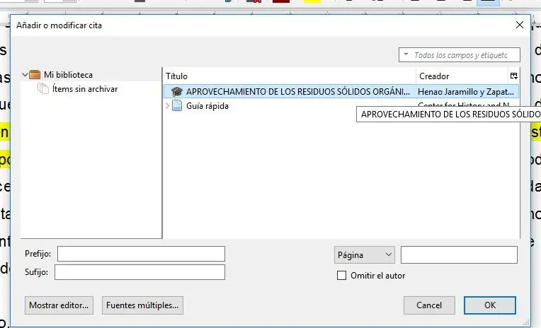 citas bibliograficas