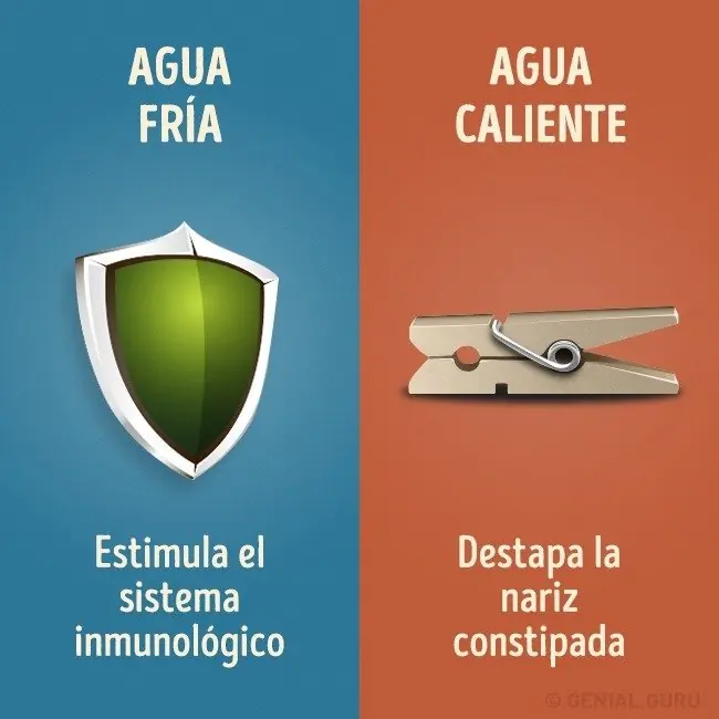 9 Diferencias entre la ducha fría y la caliente. Enterate