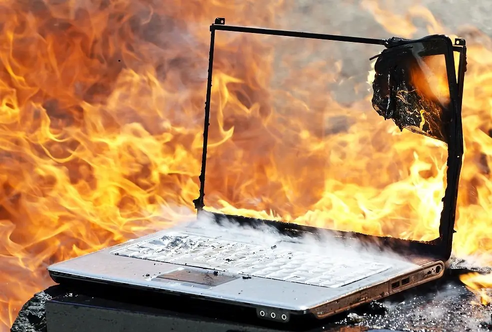 laptop explode