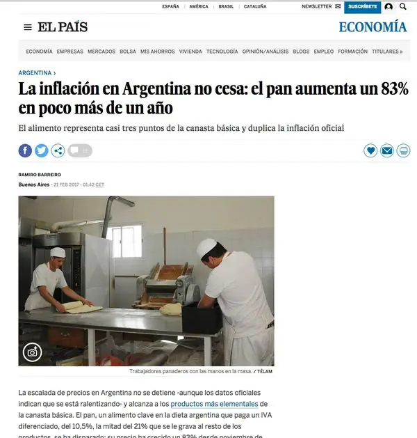 Aumento el pan Gracias Presidente