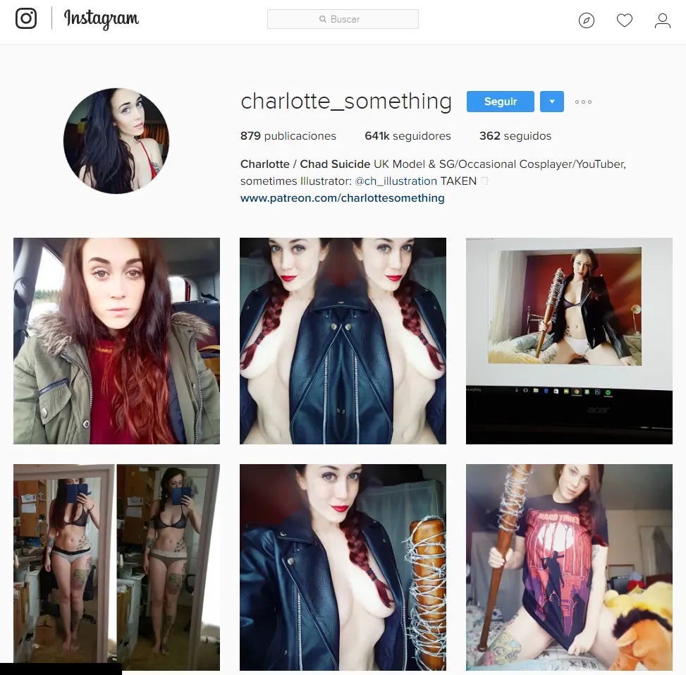 Suicide Girls en Instagram: Charlotte