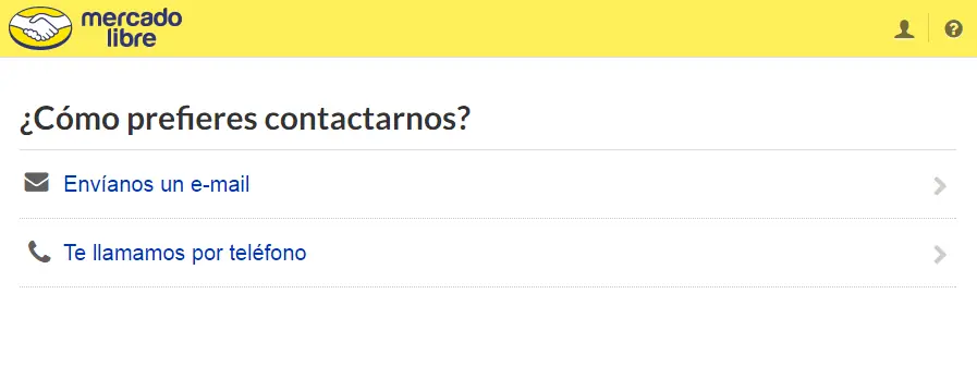 Contactar atención al cliente de mercado libre (Argentina)