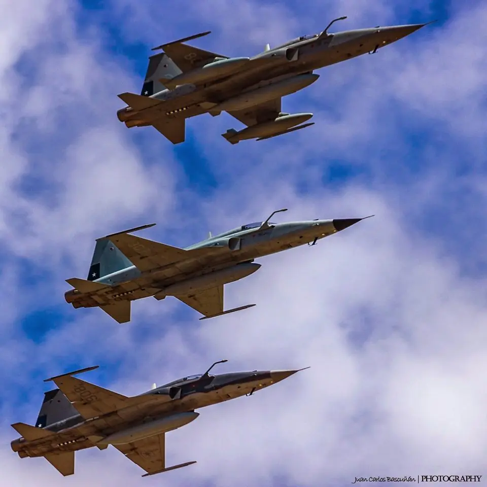 F-5 Tiger III Plus, su historia en Chile