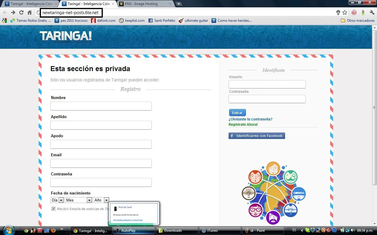 registrarte en taringa registrarte en taringa