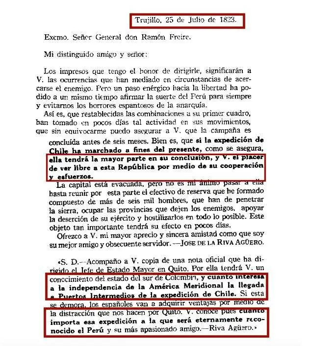 Expedición libertadora del Perú: el agradecimiento olvidado