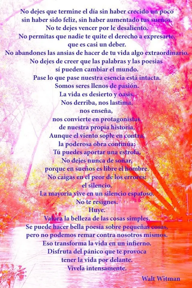 Las frases más hermosas de Walt Whitman, Hazte el amor