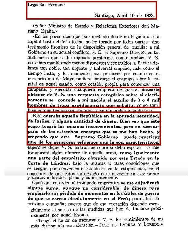 Expedición libertadora del Perú: el agradecimiento olvidado