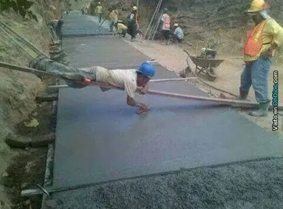 Albañiles nivel Dios!!