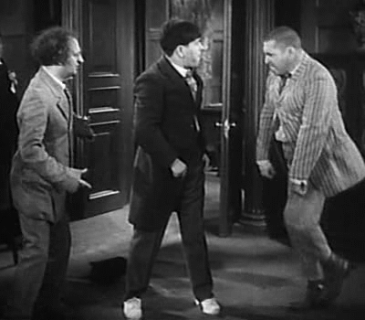 Gifs divertidos quinta  parte  Los Tres Chiflados & Chap
