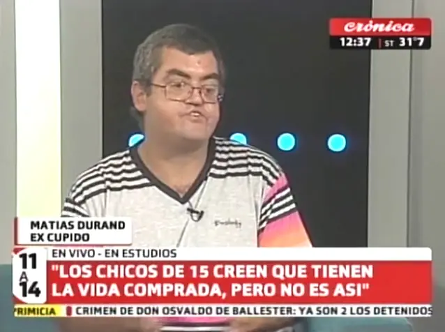 El Birola de cupido, estuvo en Cronica TV.