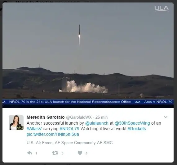 EE.UU. lanza un cohete Atlas V con un satélite militar