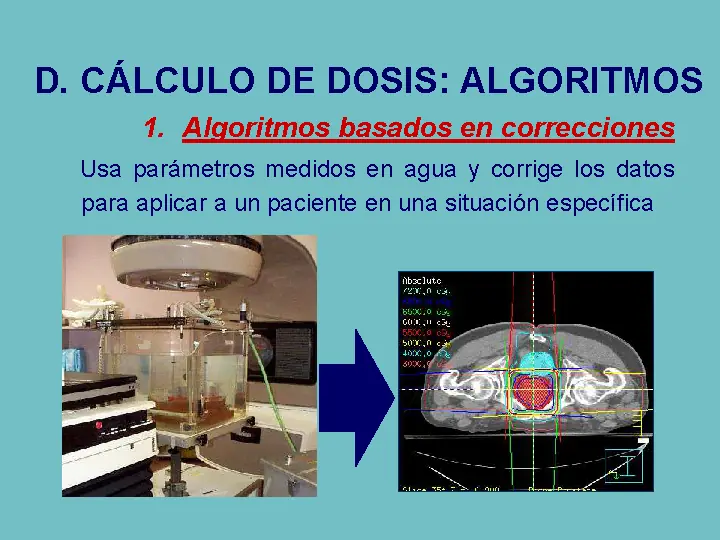 Radioterapia sist de planificación y algoritmos de cálculos