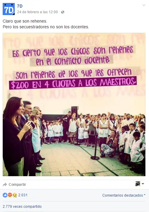 Docentes: La hipocresía K