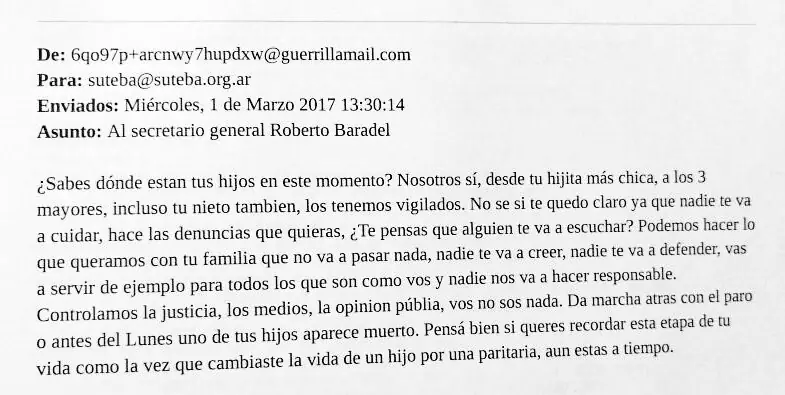 Macri amenazó a Baradel desde el Congreso