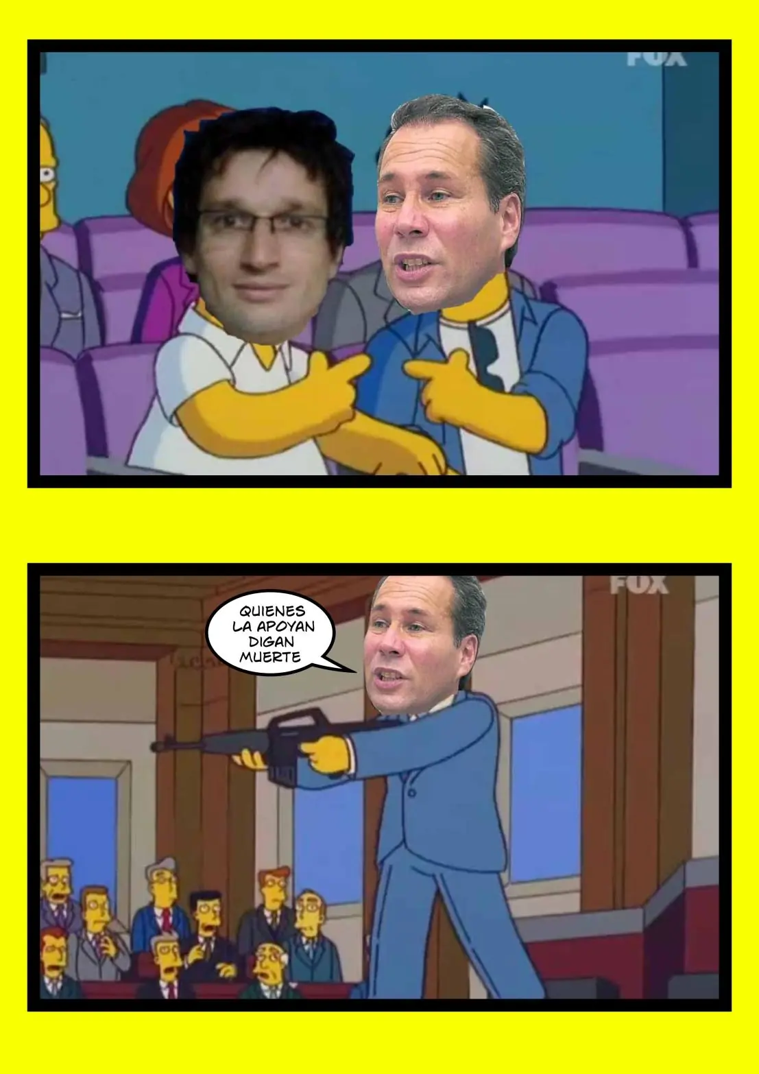 Los Simpson y el caso Nisman. Entre y reite.