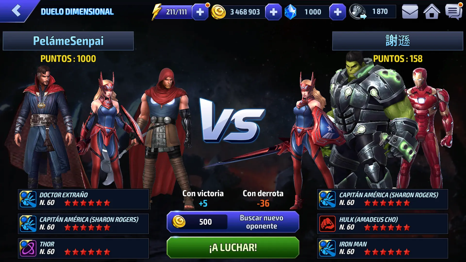 Recomendación; Marvel Future Fight.