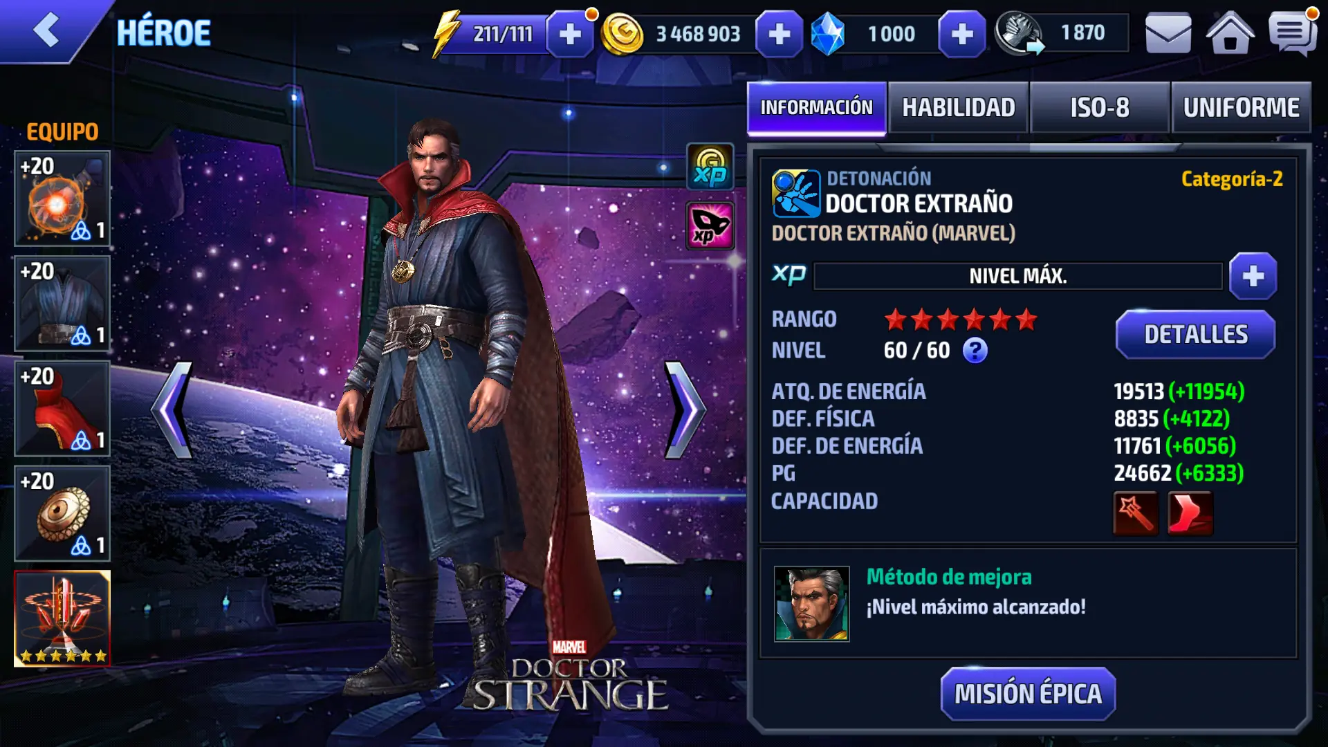 Recomendación; Marvel Future Fight.