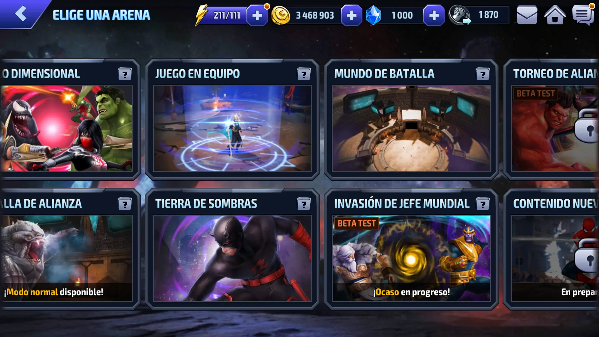 Recomendación; Marvel Future Fight.