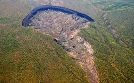 El gigantesco cráter de Siberia.