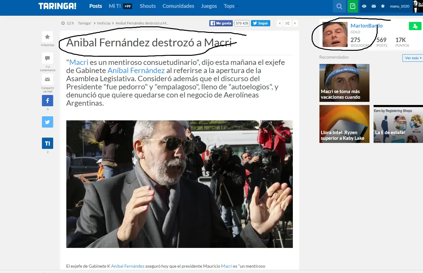 Cómo detectar a un "Kirchnerista" y/o choriplaneros