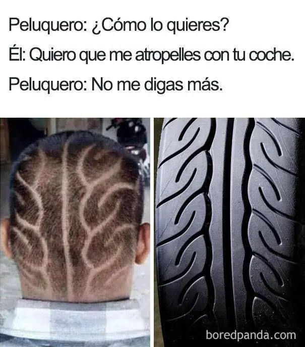 Cuando el peluquero realmente sabe lo que quieres...