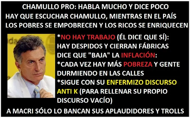 El chamuyo presidencial y la pobre realidad argentina
