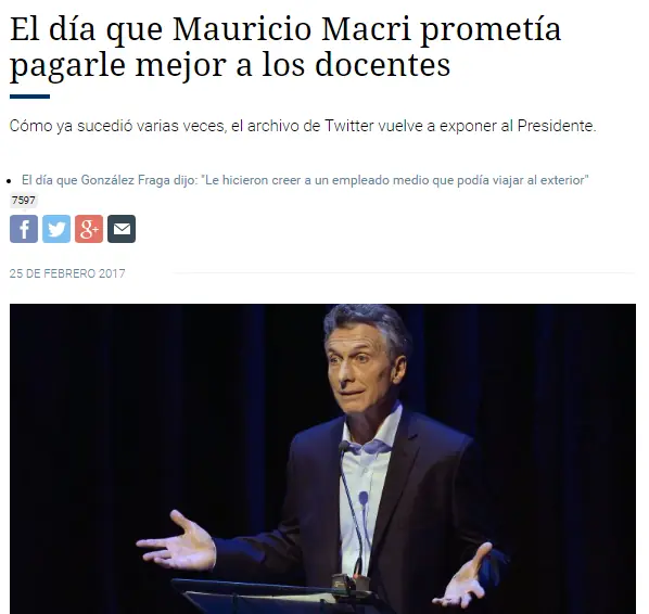 Otra mentira de Macri desenmascarada