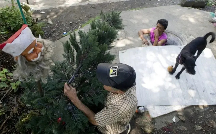 Han vivido en esta alcantarilla por 22 años, es su hogar Han vivido en esta alcantarilla por 22 años, es su hogar