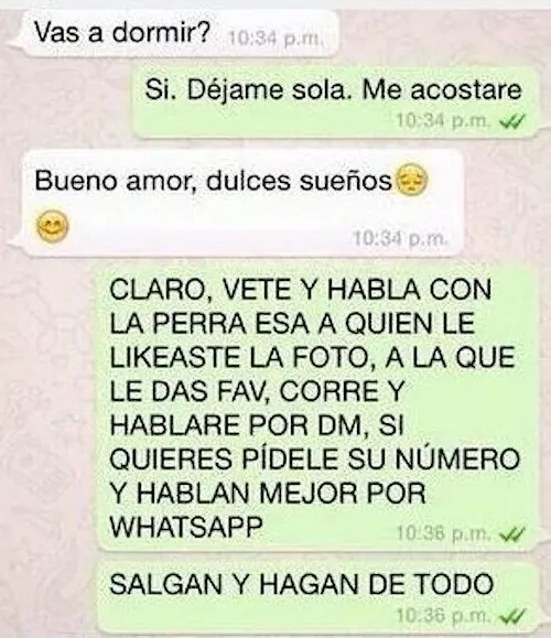 Conversaciones que te dirán si tu novia es una psicópata Conversaciones que te dirán si tu novia es una psicópata
