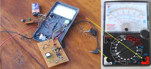 medidor de capacitores