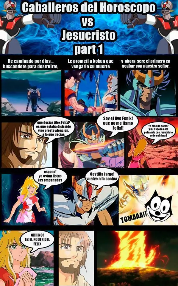 Jesucristo vs los caballeros del horoscopo