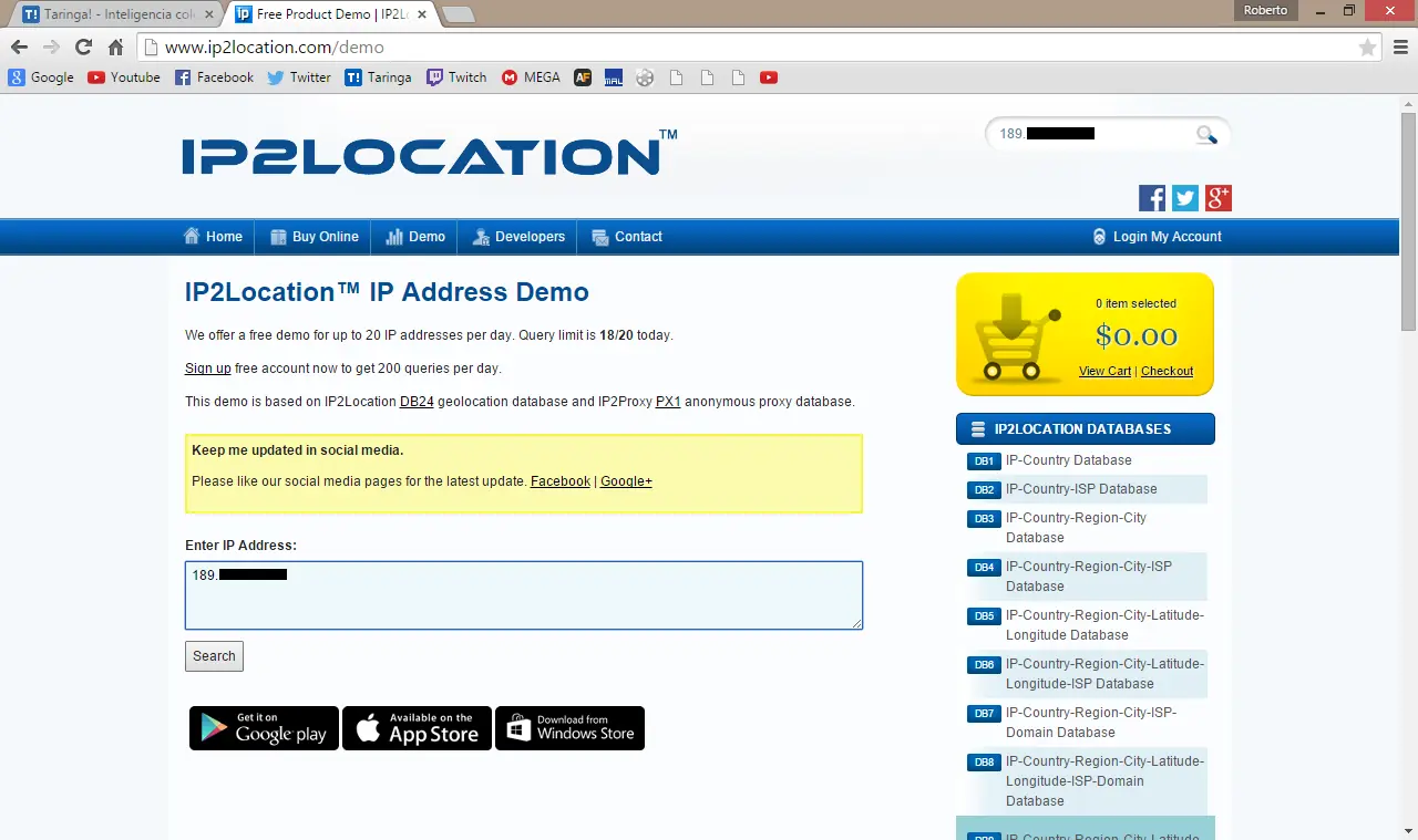 Rastrear y geolocalizar una dirección IP