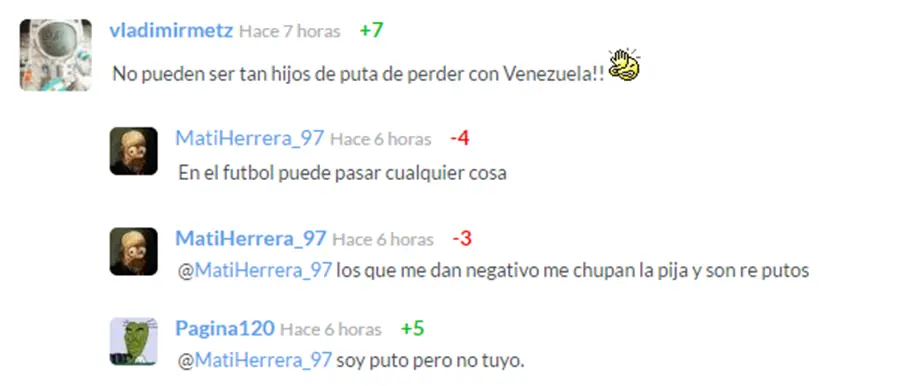 comentarios